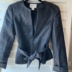 WHBM black blazer with belt